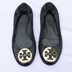 Tory Burch MINNIE TRAVEL BALLET FLAT, LEATHER
